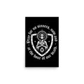 Hail Mary poster, 12×18, Our Lady art with "Pray for us sinners" text